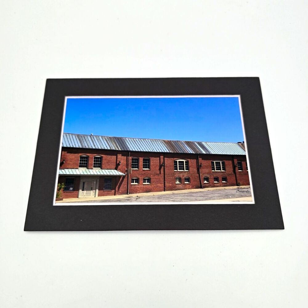 Danville VA Historic Brick Warehouse Matted Photo Print 4x6 Picture 5x7 Mat Art